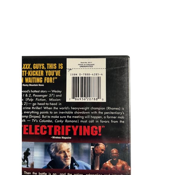 Undisputed 2002 DVD Action Crime Thriller Wesley Snipes Ving Rhames Pre-Owned - Picture 4 of 4